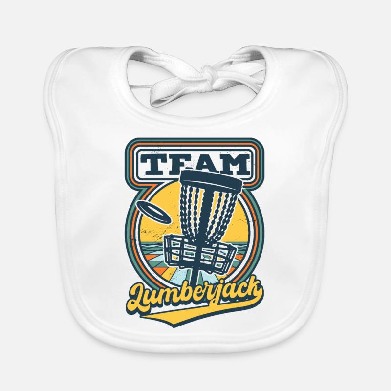 Équipe Lumberjack Disc Golf Bavoir bio Bébé