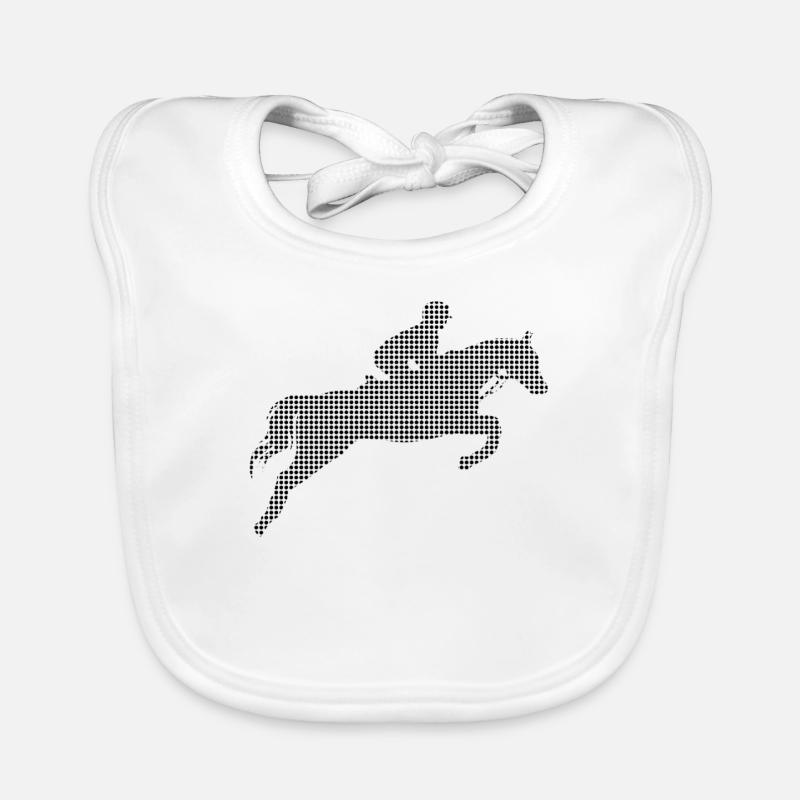 Riding horses Organic Baby Bibs