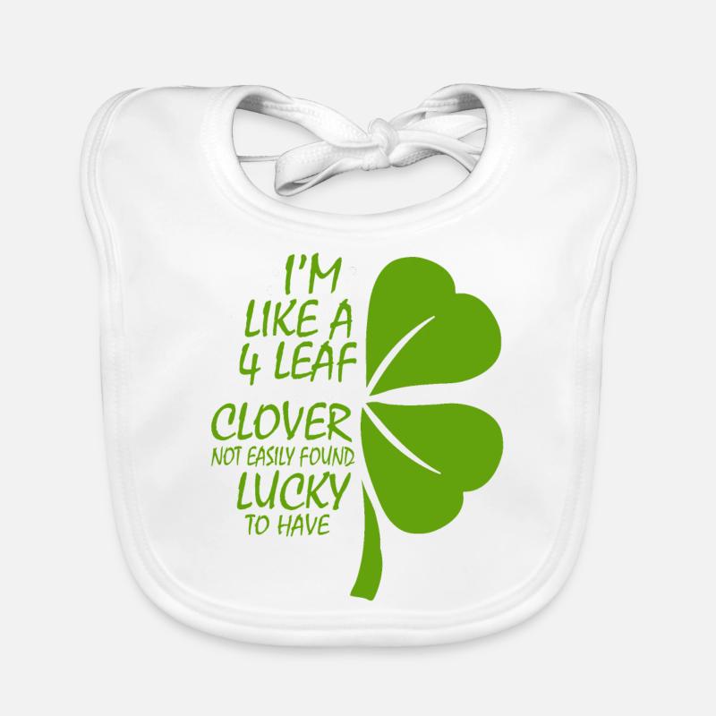 I'm like a 4-leaf clover that doesn't Organic Baby Bibs