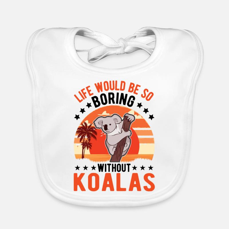 Koala lover Koala bear Organic Baby Bibs