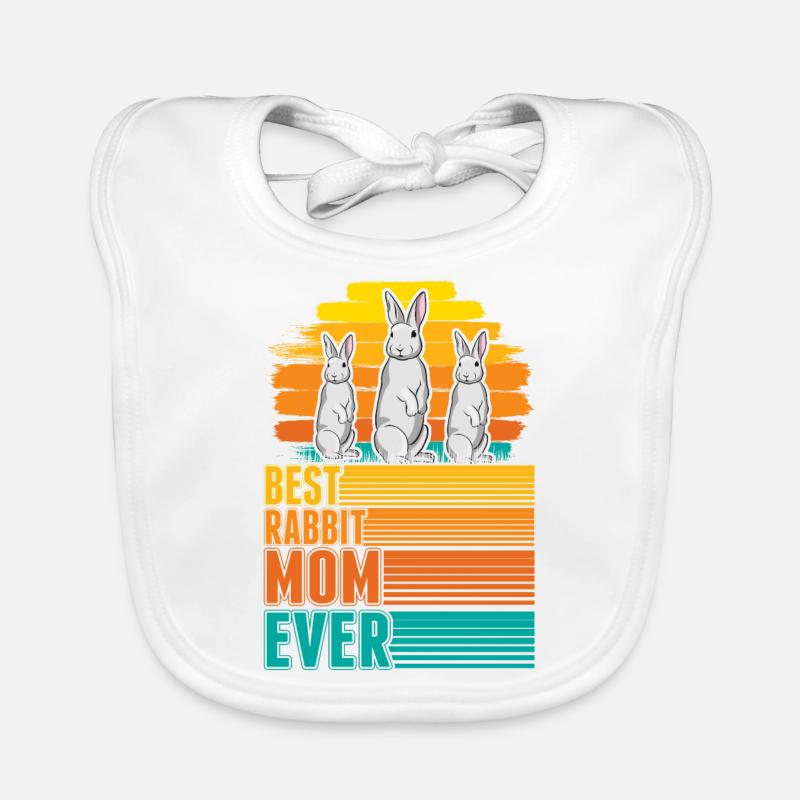 Lapin Maman Lapin Lapin Lapin Bavoir bio Bébé