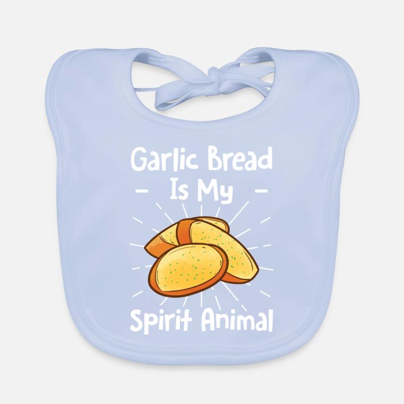 Garlic Garlic Bread Food Gift Organic Baby Bibs