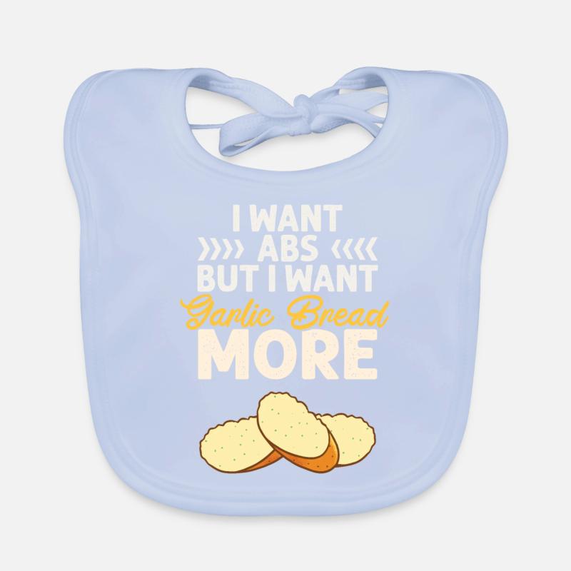 Garlic Garlic Bread Food Gift Organic Baby Bibs