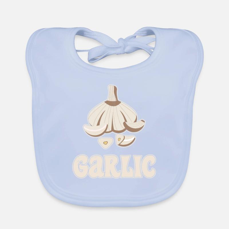 Garlic Garlic Bread Food Gift Organic Baby Bibs