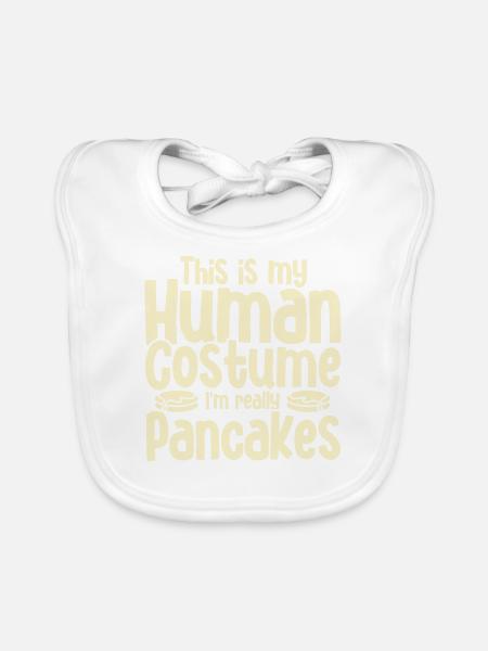 Pancakes Food Lover Best Pancake Maker - Organic Baby Bibs - white - Front