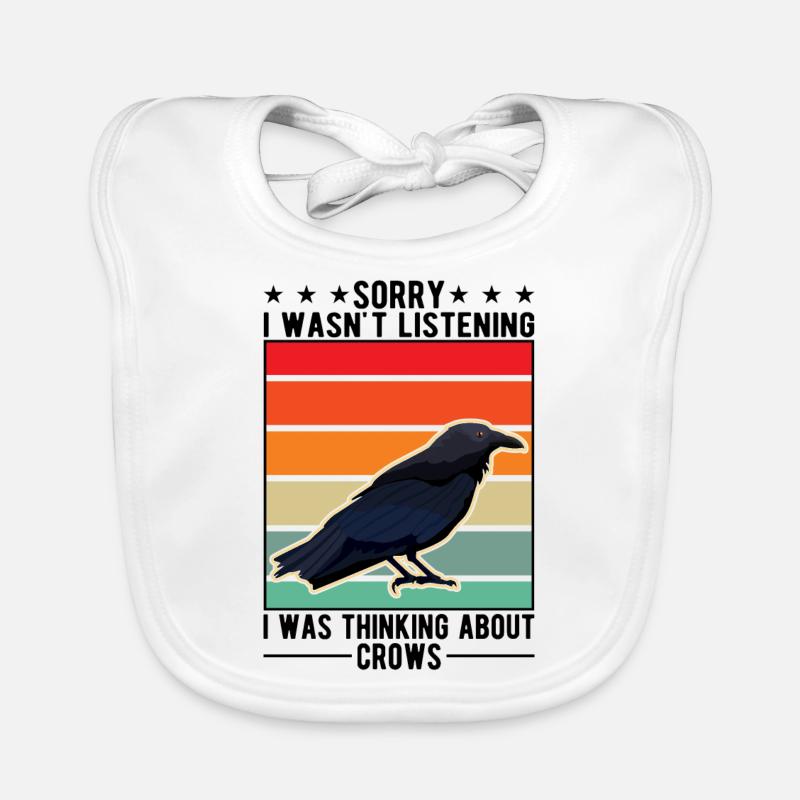 Corbeau Corbeau Corbeau Élevage Corbeau Éleveur de corbeaux Bavoir bio Bébé