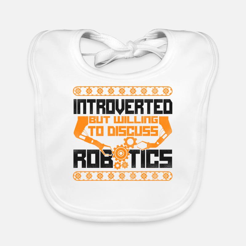 Robot Robotics Engineer Vintage Organic Baby Bibs