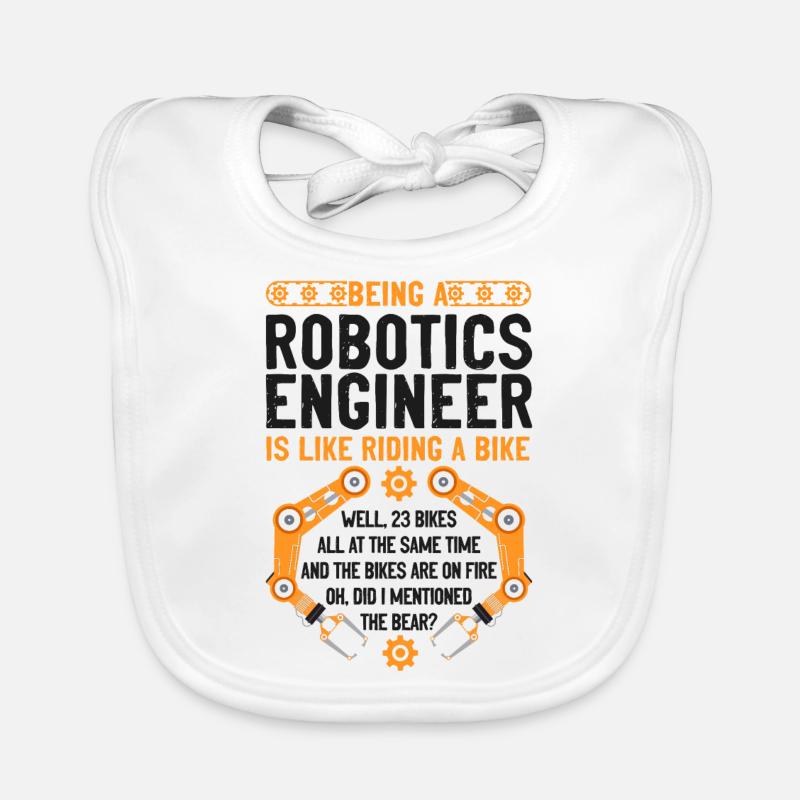 Robot Robotics Engineer Vintage Baby Bio-Lätzchen
