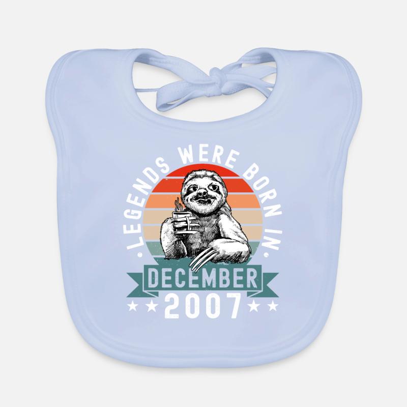 Les légendes sont nées en décembre 2007 Sloth Sloth Bavoir bio Bébé