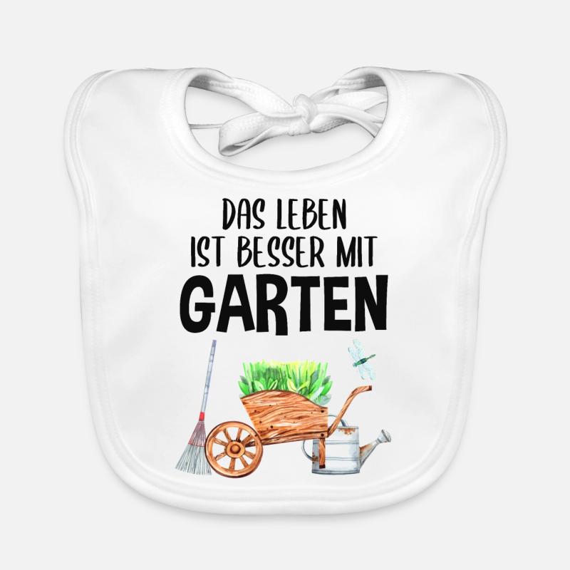 Garten Spruch Hobby Gärtner Geschenkidee Baby Bio-Lätzchen
