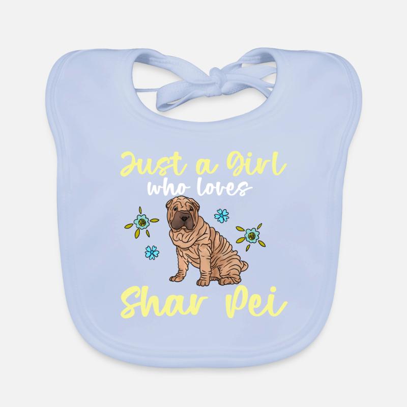 Shar Pei chinois Bavoir bio Bébé