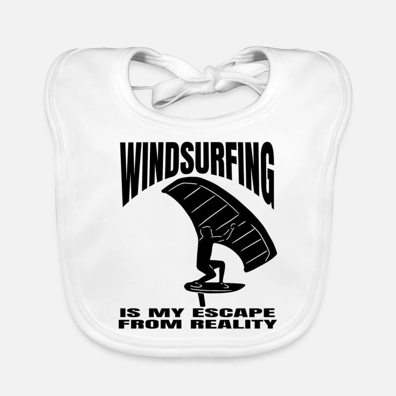 Kitesurfer Windsurfer Kitesurf Planche à voile Bavoir bio Bébé