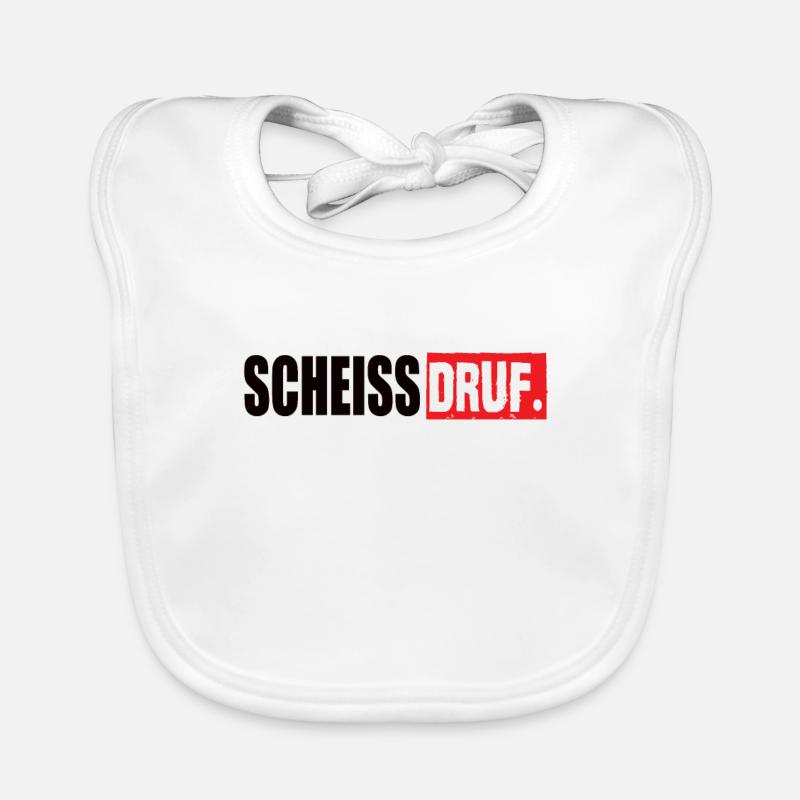 Scheiss Druff Lustiger Spruch Baby Bio-Lätzchen