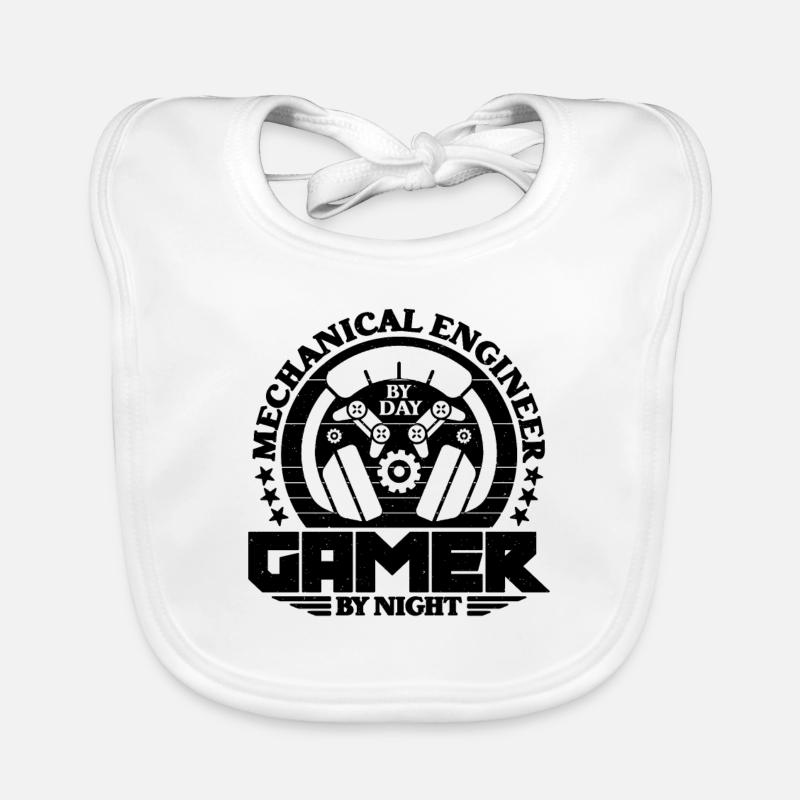 Mechanical Engineer By Night Civil Engineering Baby Bio-Lätzchen