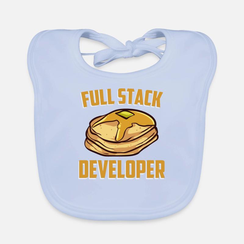 Full Stack Entwickler - Informatik Programmierer Baby Bio-Lätzchen
