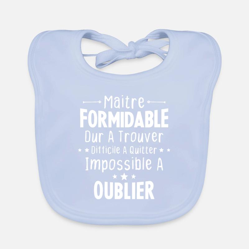 Maître Formidable Idée Cadeau Maître D'école Bavoir bio Bébé