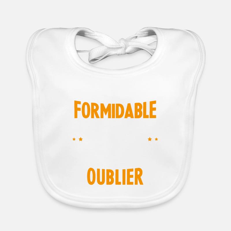 Maître Formidable Idée Cadeau Maître D'école - Bavoir bio Bébé - blanc