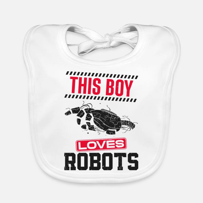 Robot Robotics Engineer Boy This Baby Bio-Lätzchen