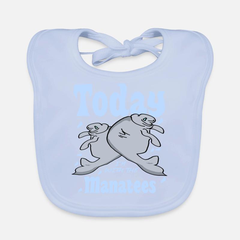Manatee Saying Organic Baby Bibs