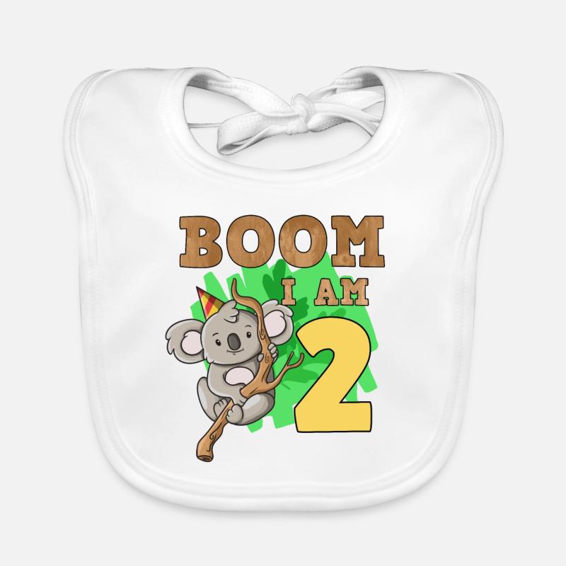 2. Geburtstag Koala Baby Bio-Lätzchen