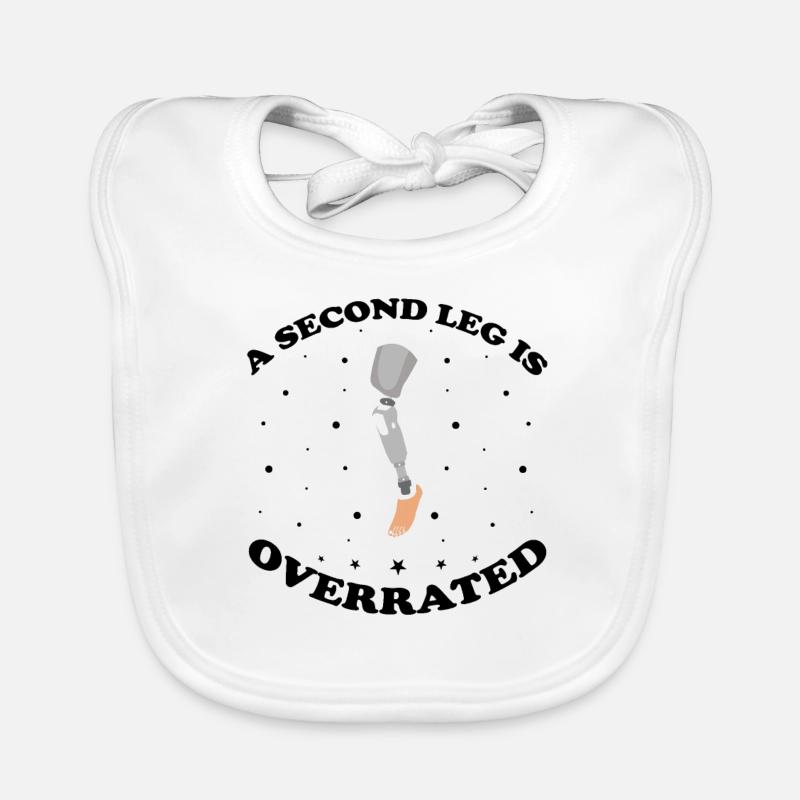 Bionic leg design for leg prostheses Organic Baby Bibs
