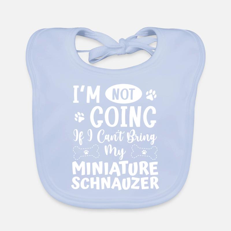 Miniature Schnauzer Bavoir bio Bébé
