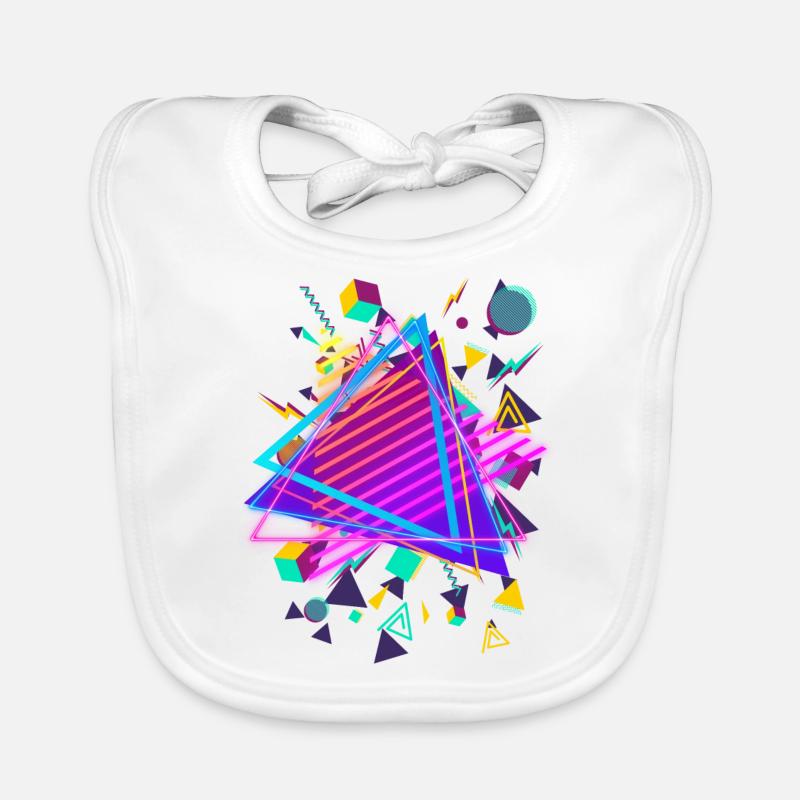 Vaporwave Synthwave 80's 70's Disco Retro Vintage Bavoir bio Bébé