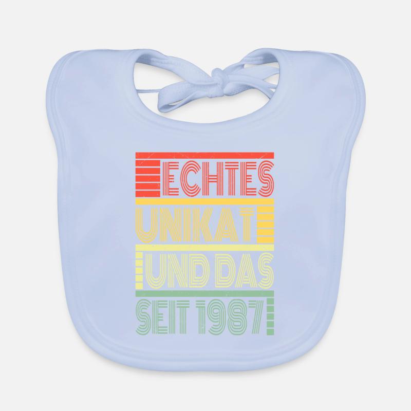 Echtes Unikat Seit 1987 Geboren 1987 Geburtstag Baby Bio-Lätzchen