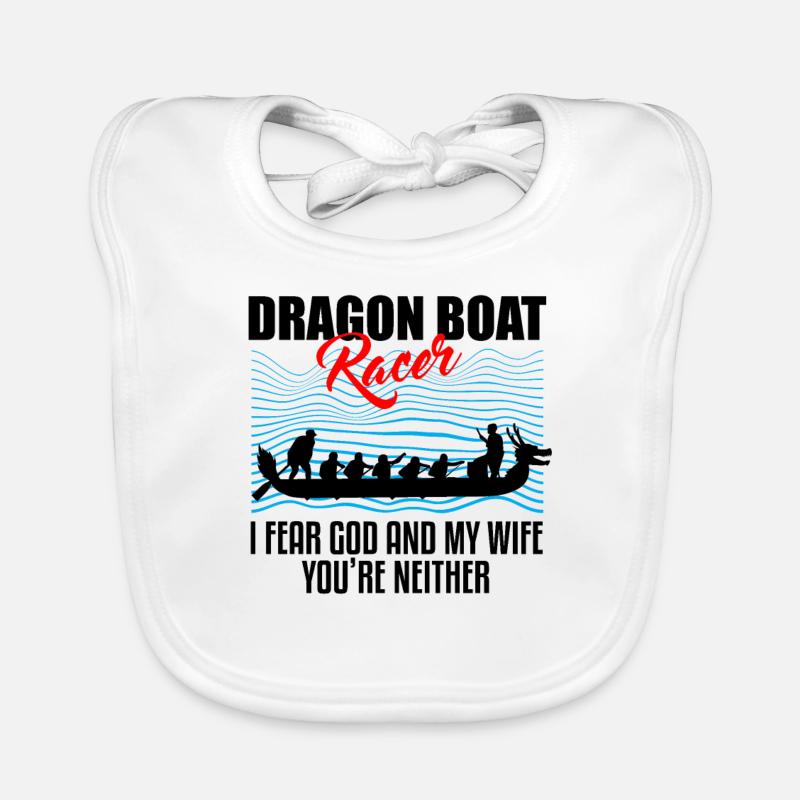 Dragon boating theme for dragon boat paddling Organic Baby Bibs