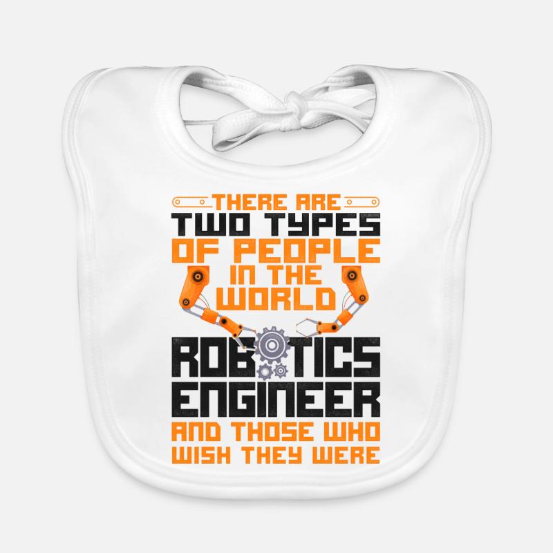 Robot Robotics Engineer Vintage Organic Baby Bibs
