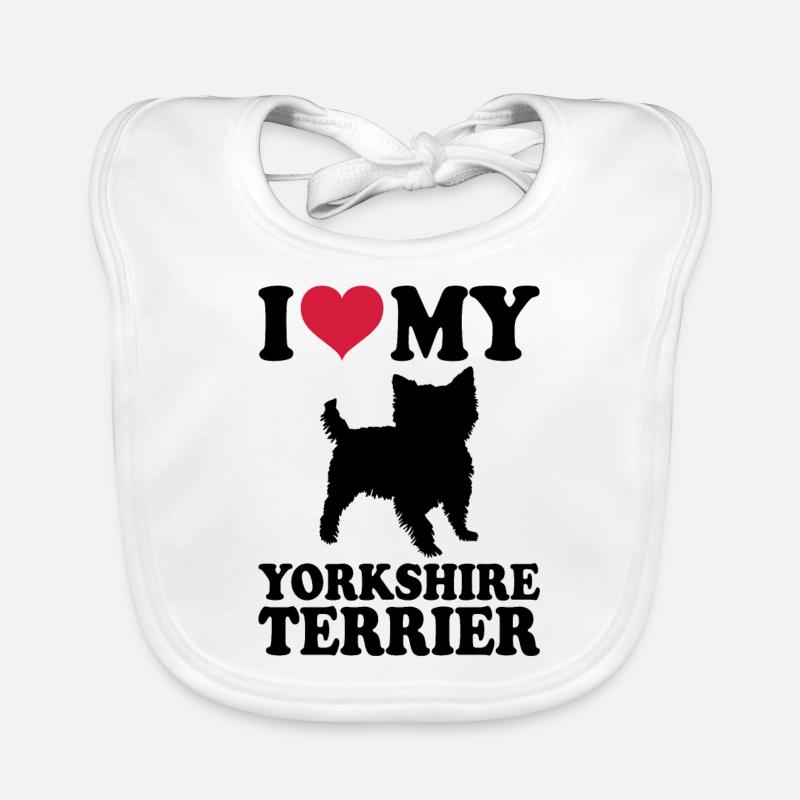 Yorkshire Terrier Organic Baby Bibs