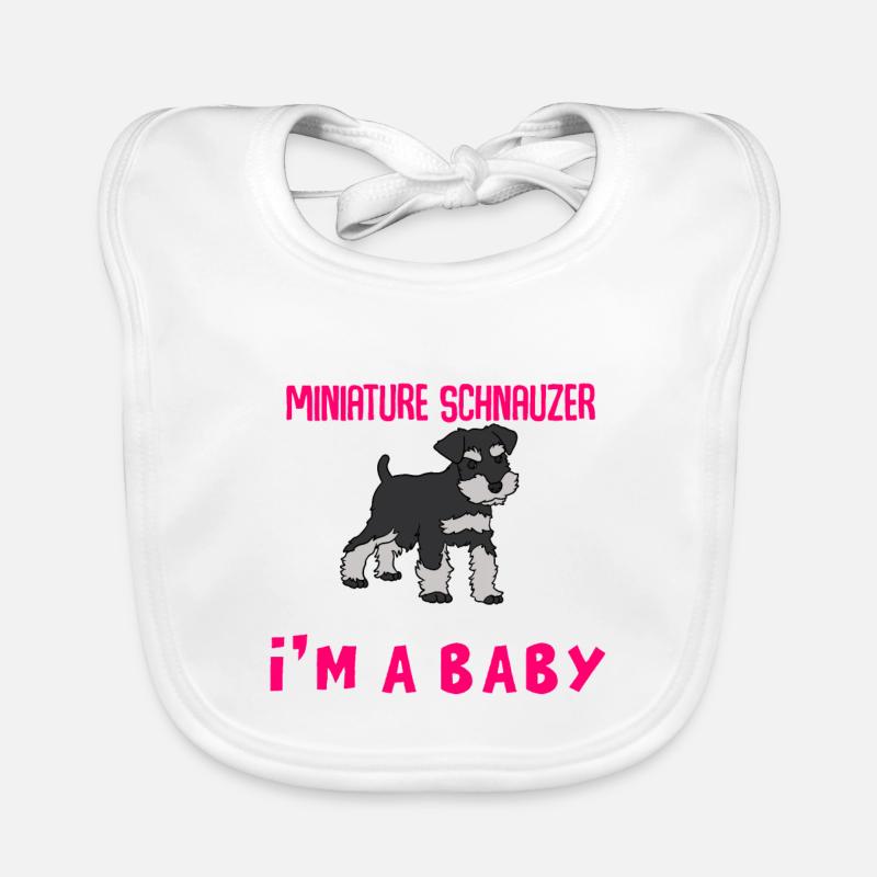 Zwergschnauzer Baby Bio-Lätzchen