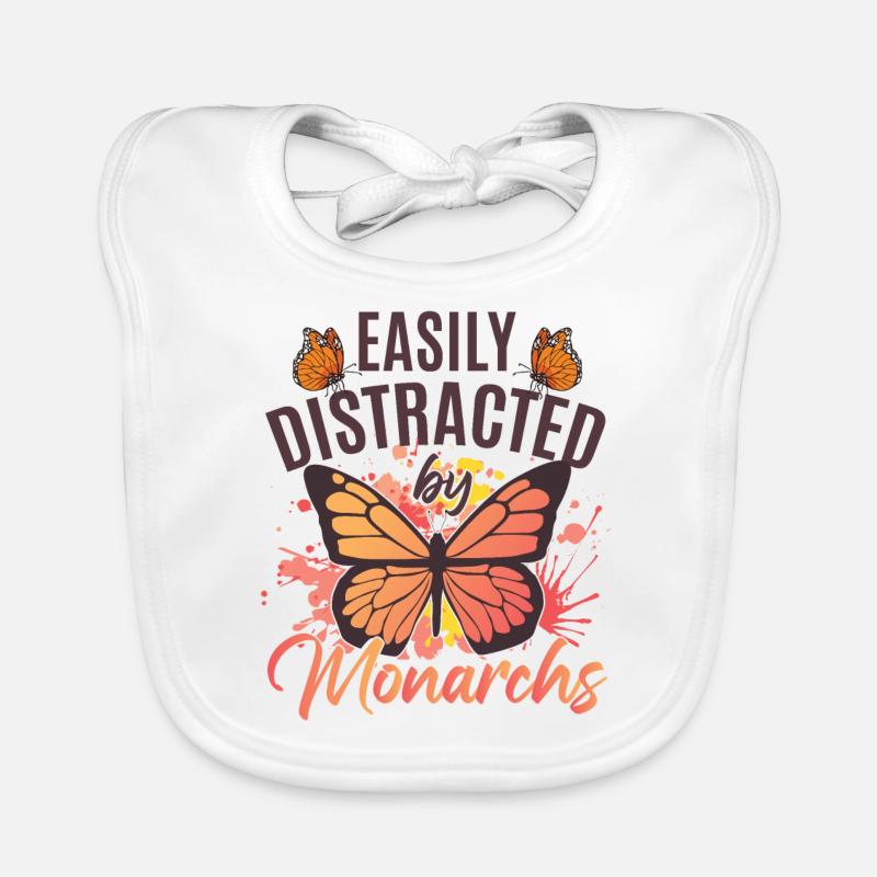 Fille monarque Bavoir bio Bébé