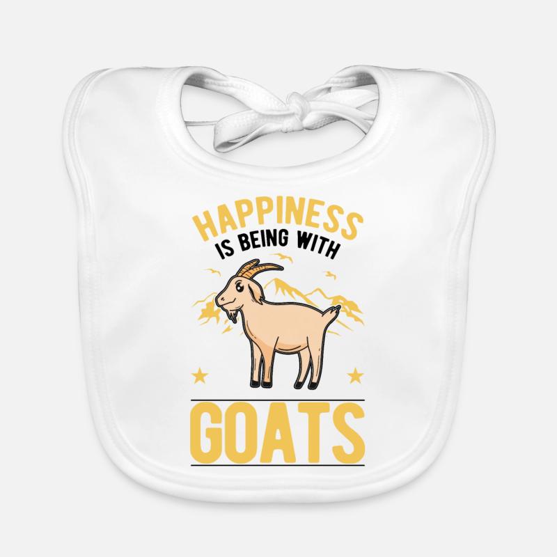 Goats Happiness Goat Host Goat Organic Baby Bibs