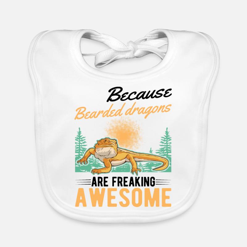 Bartagame Spruch Bearded Dragon Baby Bio-Lätzchen