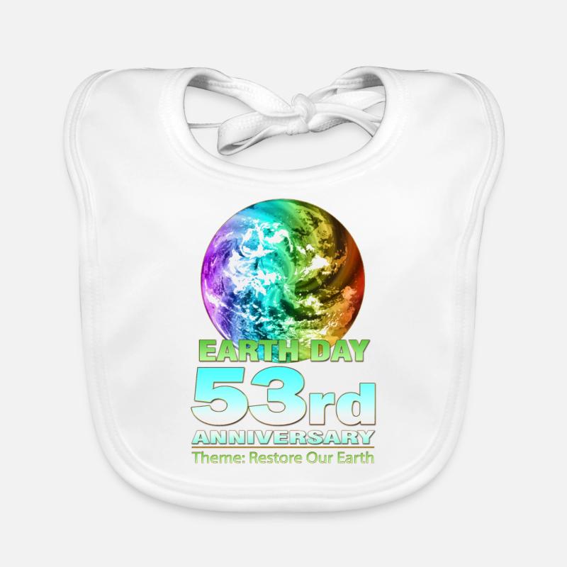 Éco-conscience - Jour de la Terre 2023 Bavoir bio Bébé