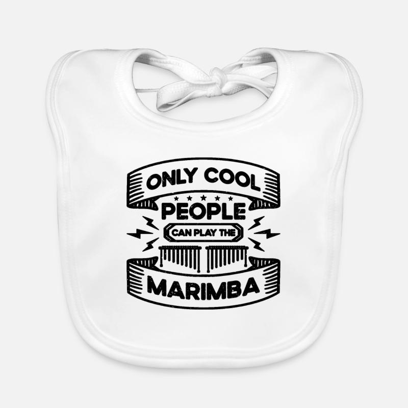 Only Cool People Marimba Percussion Marimba Player Bavoir bio Bébé