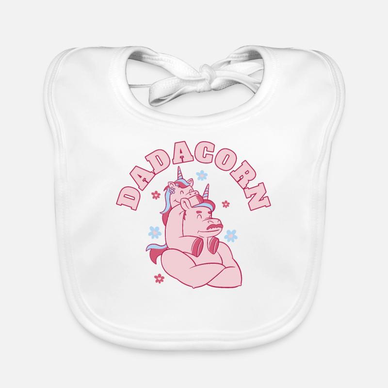 Dadacorn Vatertag Dadicorn Daddycorn Einhorn Papa Baby Bio-Lätzchen