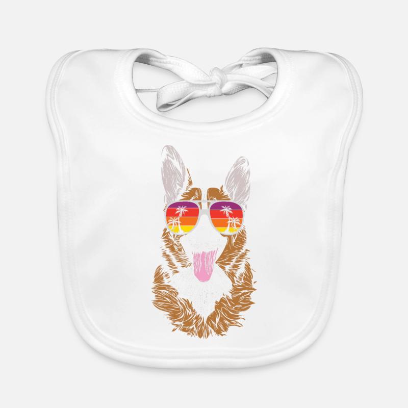 Welsh Corgi Organic Baby Bibs