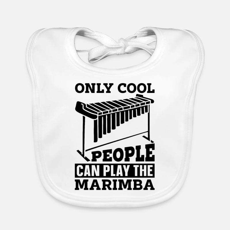 Only Cool People Marimba Instrument Marimba Player Baby Bio-Lätzchen