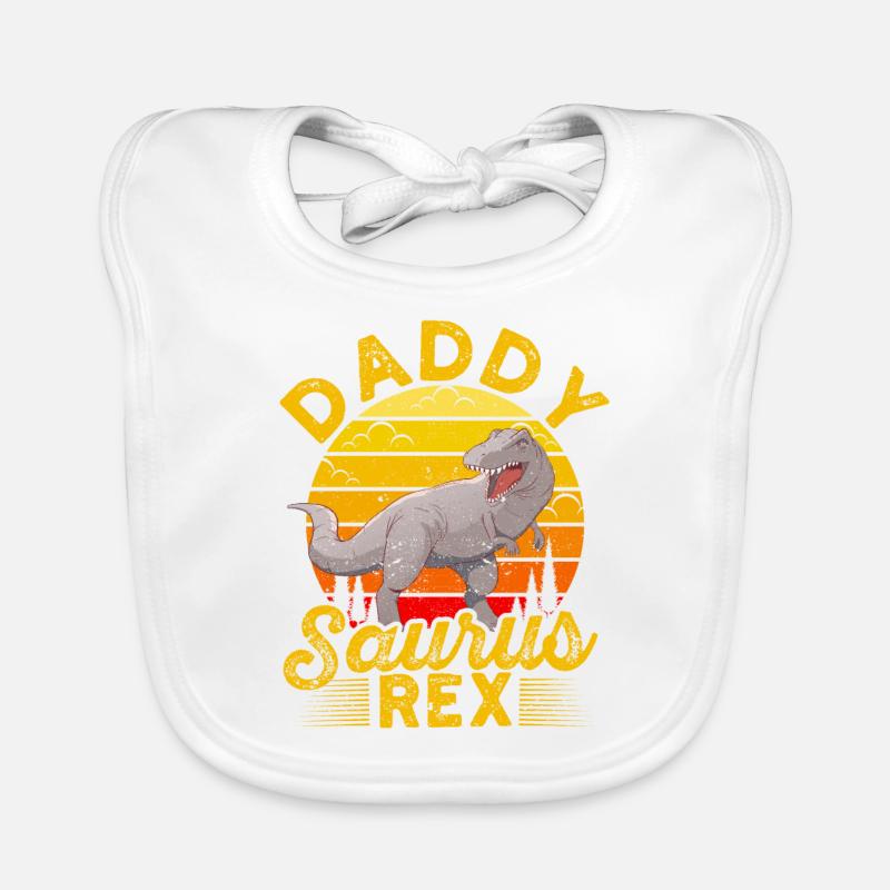 Daddysaurus T Rex Dinosaurier Daddy Saurus Familie Baby Bio-Lätzchen