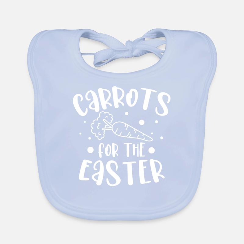 Carrots for Easter rabbit Organic Baby Bibs
