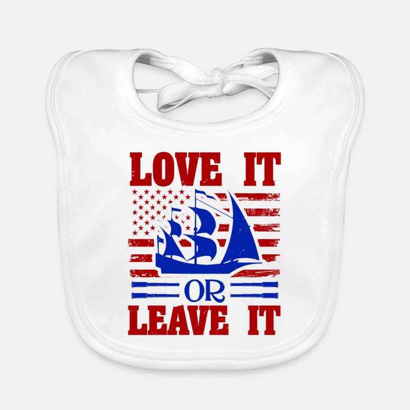 LIEBE ES ODER LASS ES Baby Bio-Lätzchen