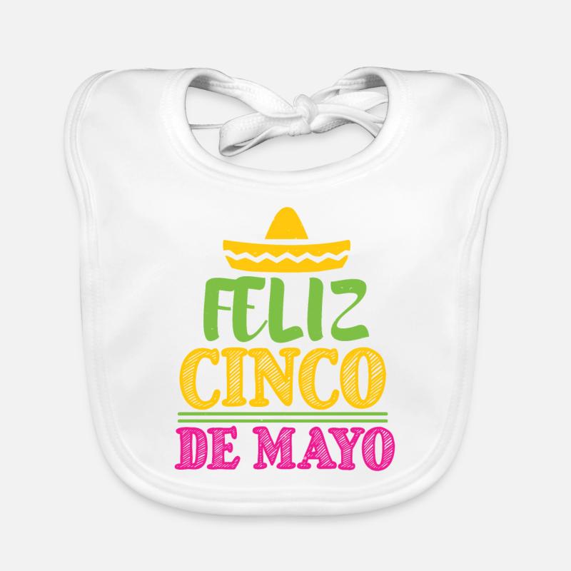 FELIZ CINCO DE MAYO 2 Organic Baby Bibs