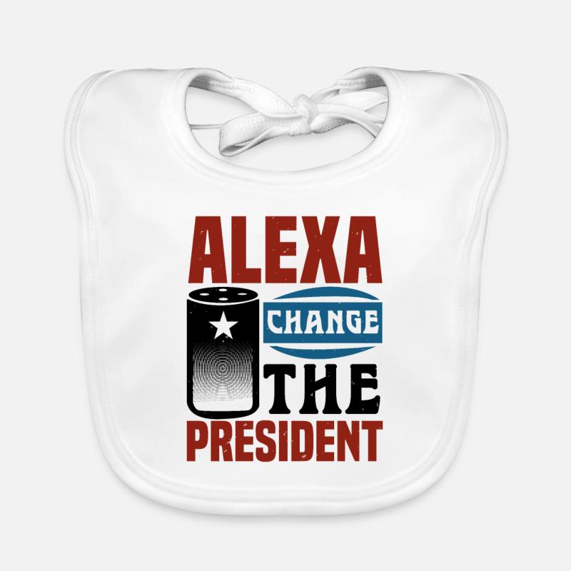 ALEXA CHANGE DE PRÉSIDENT Bavoir bio Bébé