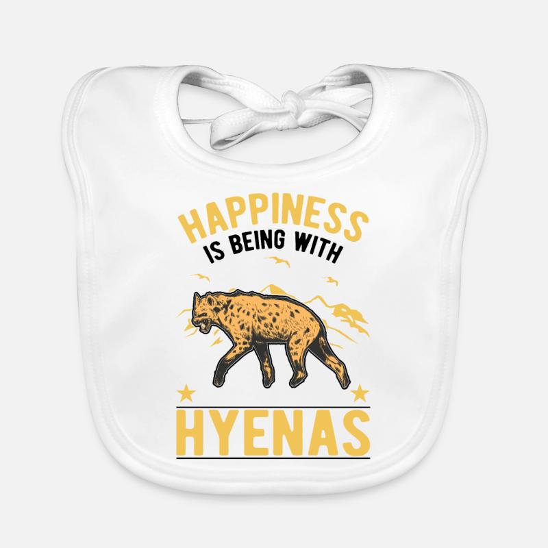 Hyäne Glück Erdwolf Hyena Baby Bio-Lätzchen