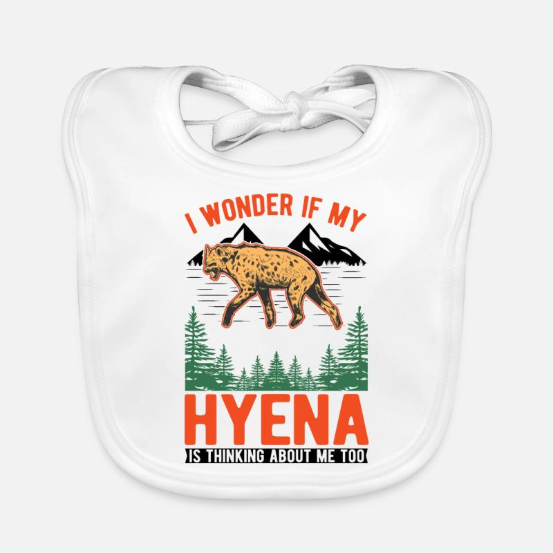 Hyäne Geschenk Erdwolf Hyena Baby Bio-Lätzchen