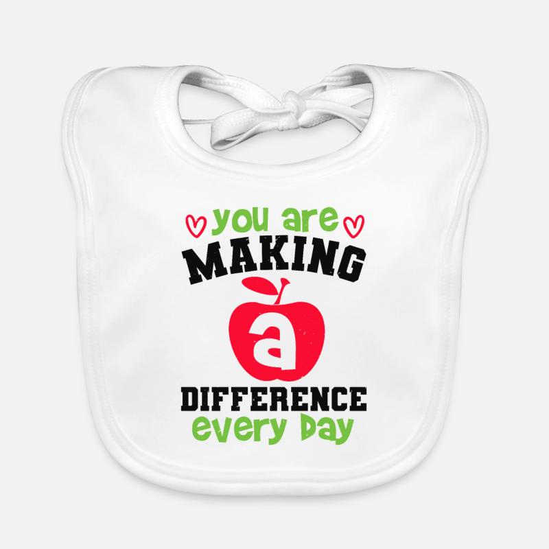 VOUS FAITES UNE DIFFÉRENCE CHAQUE JOUR Bavoir bio Bébé