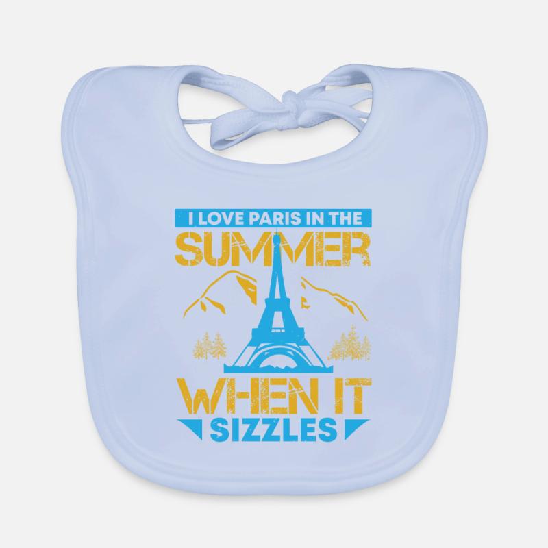 J’AIME PARIS EN ÉTÉ QUAND ÇA GRÉSILLE Bavoir bio Bébé