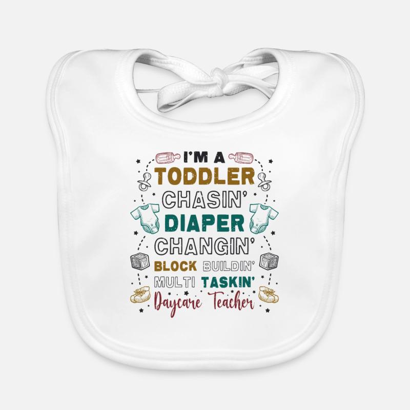 Kleinkind Jagt Windel, Wechselnde Tagesmutter Baby Bio-Lätzchen